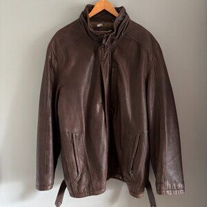 Vintage Cocoa Leather Jacket